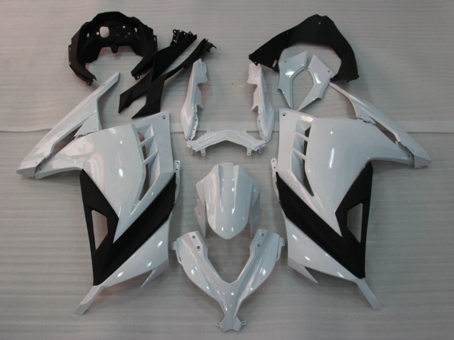 2013-2024 Kawasaki EX300 Motorcycle Fairings - Glossy White Black Canada for Sale