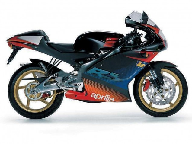 2000-2005 Aprilia RS125 Motorcycle Fairings - Black Red Silver Canada for Sale