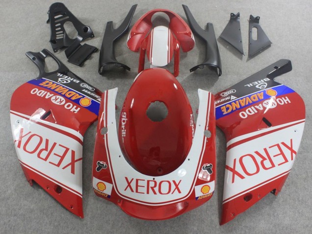 2000-2005 Aprilia RS125 Motorcycle Fairings - White Red Blue Xerox Canada for Sale