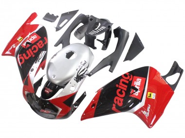 2000-2005 Aprilia RS125 Motorcycle Fairings - Red Black Silver Racing Canada for Sale