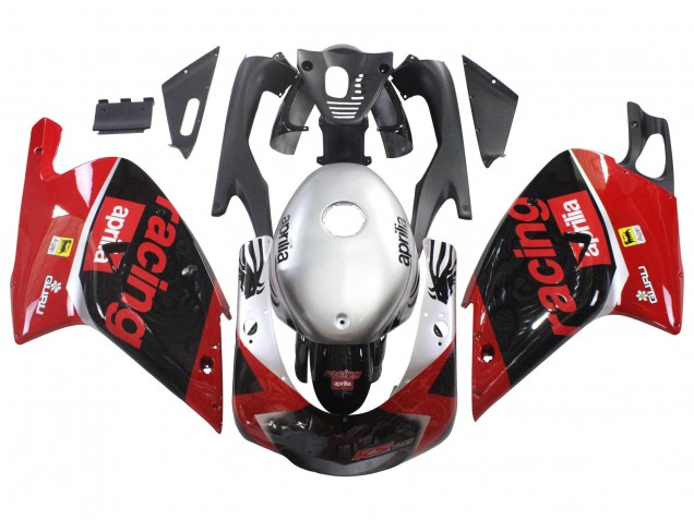 2000-2005 Aprilia RS125 Motorcycle Fairings - Red Black Silver Racing Canada for Sale