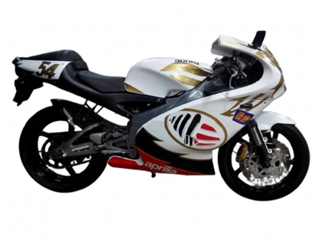 2000-2005 Aprilia RS125 Motorcycle Fairings - White Yellow Red Canada for Sale
