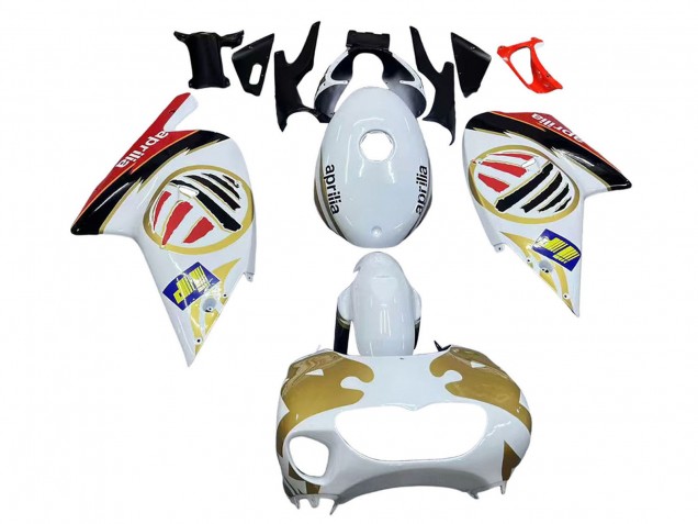 2000-2005 Aprilia RS125 Motorcycle Fairings - White Yellow Red Canada for Sale