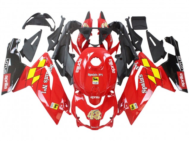 2006-2011 Aprilia RS125 Motorcycle Fairings - Red White Yellow Black Canada for Sale