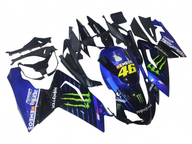 2006-2011 Aprilia RS125 Motorcycle Fairings - Blue Black Green Monster 46 Canada for Sale