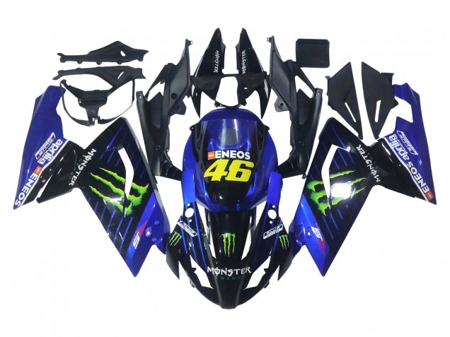 2006-2011 Aprilia RS125 Motorcycle Fairings - Blue Black Green Monster 46 Canada for Sale