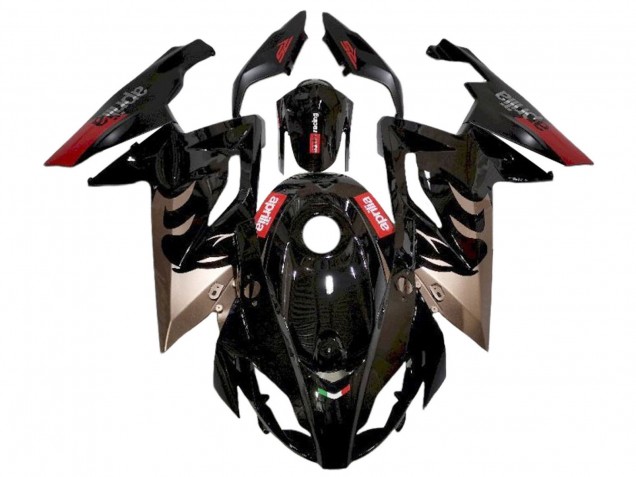 2006-2011 Aprilia RS125 Motorcycle Fairings - Glossy Black Red Canada for Sale