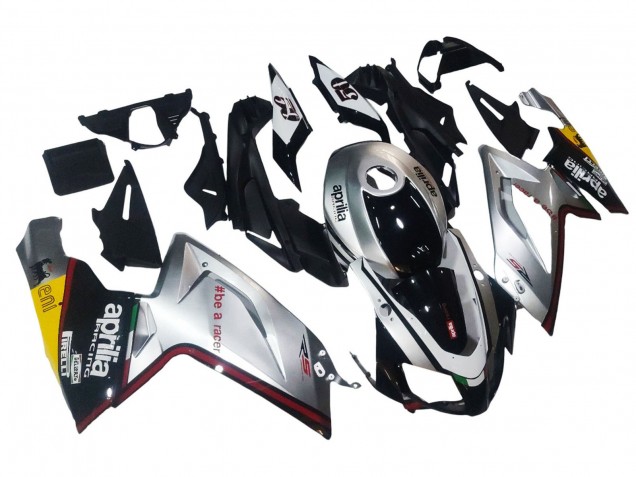 2006-2011 Aprilia RS125 Motorcycle Fairings - Silver Black Canada for Sale