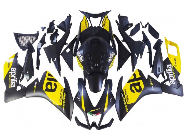 2012-2018 Aprilia RS4 50 125 Motorcycle Fairings - Yellow Matte Black Canada for Sale