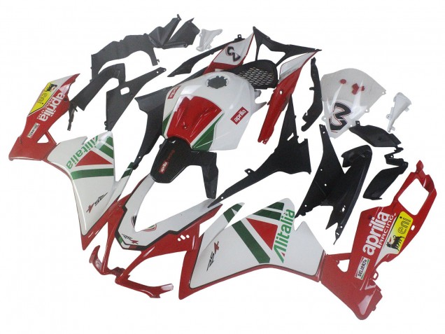 2012-2018 Aprilia RS4 50 125 Motorcycle Fairing Kits - White Red Green Yellow Alitalia Canada for Sale