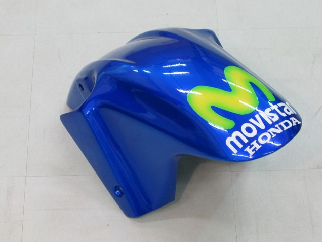 2004-2007 Honda CBR600 F4i Motorcycle Fairings - Blue Yellow Green MoviStar Canada for Sale