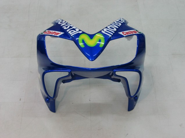 2004-2007 Honda CBR600 F4i Motorcycle Fairings - Blue Yellow Green MoviStar Canada for Sale