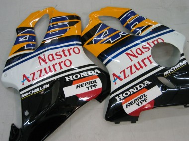 2004-2007 Honda CBR600 F4i Motorcycle Fairings - Yellow Blue White Black Nastro Azzurro Canada for Sale