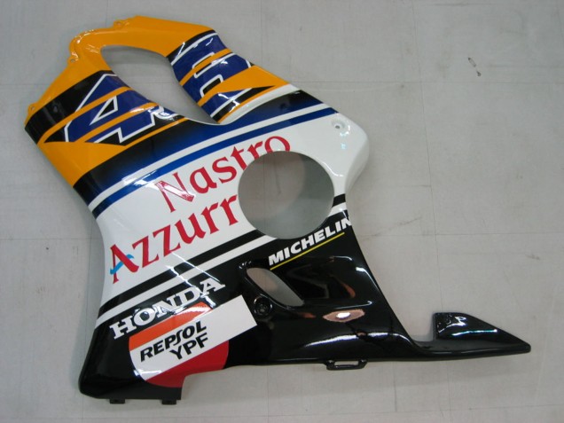 2004-2007 Honda CBR600 F4i Motorcycle Fairings - Yellow Blue White Black Nastro Azzurro Canada for Sale
