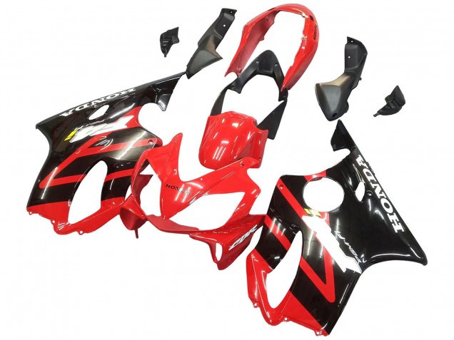 2004-2007 Honda CBR600 F4i Motorcycle Fairing - Red Glossy Black Canada for Sale