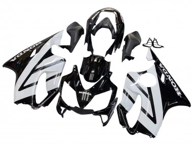 2004-2007 Honda CBR600 F4i Motorcycle Fairings - White Glossy Black Canada for Sale