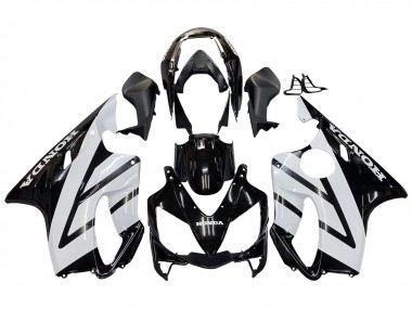 2004-2007 Honda CBR600 F4i Motorcycle Fairings - White Glossy Black Canada for Sale