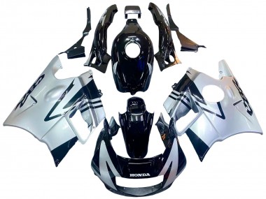 1991-1994 Honda CBR600 F2 Motorcycle Fairings - Silver Glossy Black Canada for Sale