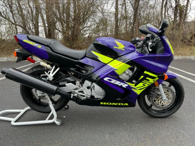 1997-1998 Honda CBR600 F3 Motorcycle Fairings - Blue Neon Yellow Canada for Sale