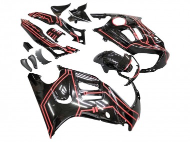 1997-1998 Honda CBR600 F3 Motorcycle Fairing Kits - Red Glossy Black Canada for Sale