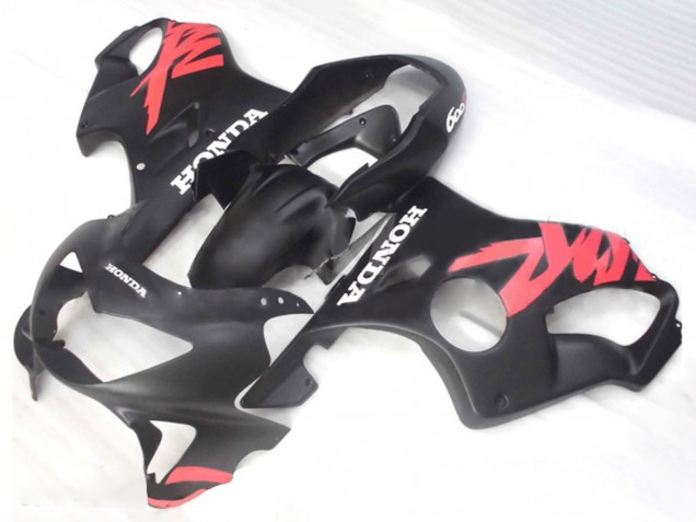1999-2000 Honda CBR600 F4 Motorcycle Fairings - Matte Black Pink Decals Canada for Sale