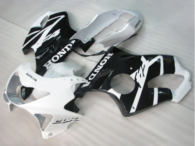 1999-2000 Honda CBR600 F4 Motorcycle Fairings - White Glossy Black Canada for Sale