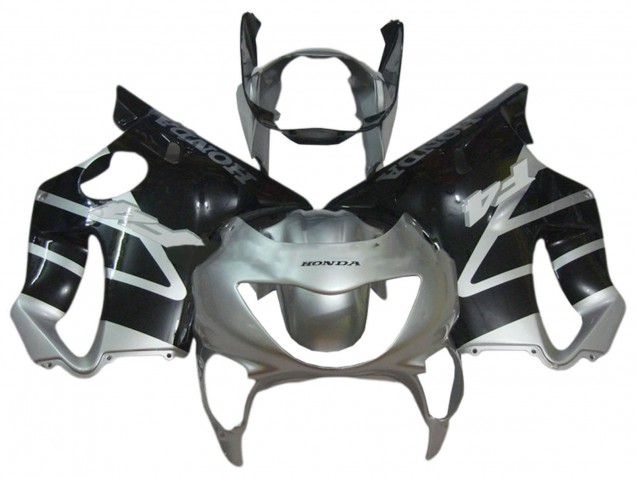 1999-2000 Honda CBR600 F4 Motorcycle Fairings - Silver Glossy Black Canada for Sale