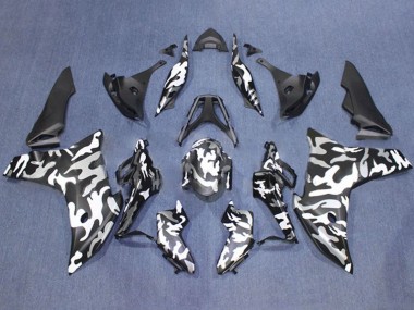 2011-2013 Honda CBR600F Motorcycle Fairings - Black White Camouflage Canada for Sale