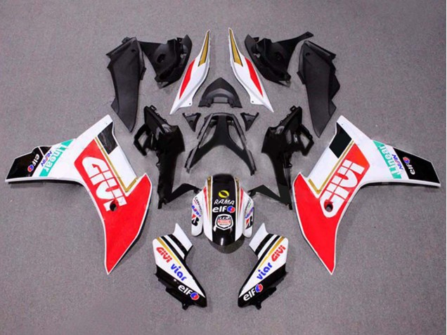 2011-2013 Honda CBR600F Motorcycle Fairings - White Red Gold Glossy Black Givi Canada for Sale