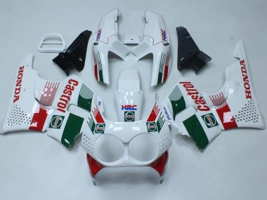 1992-1993 Honda CBR900RR 893 Motorcycle Fairings - White Red Green Castrol HRC Canada for Sale