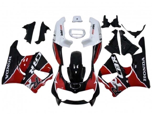 1996-1997 Honda CBR900RR 893 Motorcycle Fairings - White Red Glossy Black Canada for Sale