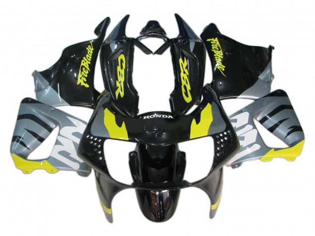 1998-1999 Honda CBR900RR 919 Motorcycle Fairings - Silver Yellow Glossy Black Fireblade Canada for Sale