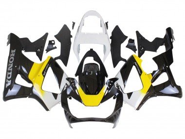 2000-2001 Honda CBR900RR 929 Motorcycle Fairings - White Yellow Glossy Black Canada for Sale