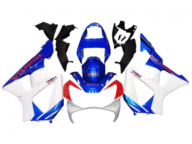 2000-2001 Honda CBR900RR 929 Motorcycle Fairings - White Blue Red HRC Canada for Sale