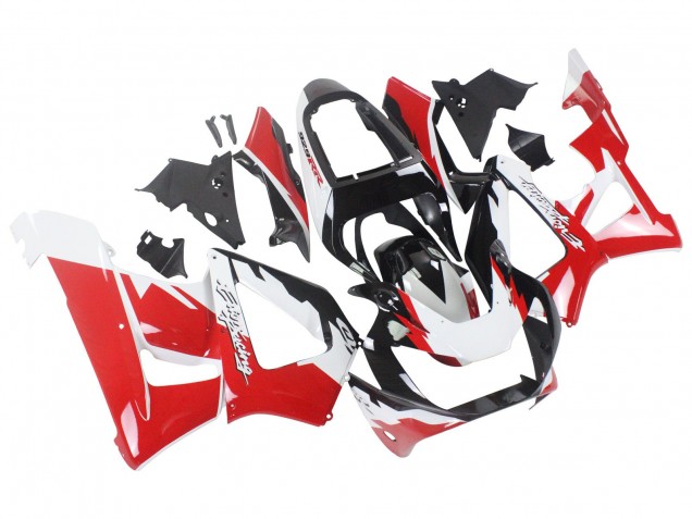 2000-2001 Honda CBR900RR 929 Motorcycle Fairings - White Red Glossy Black Racing Canada for Sale