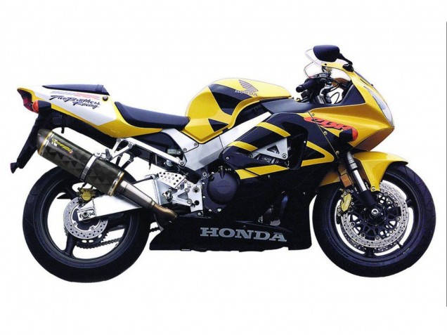 2000-2001 Honda CBR900RR 929 Motorcycle Fairings - Yellow Dark Blue Canada for Sale