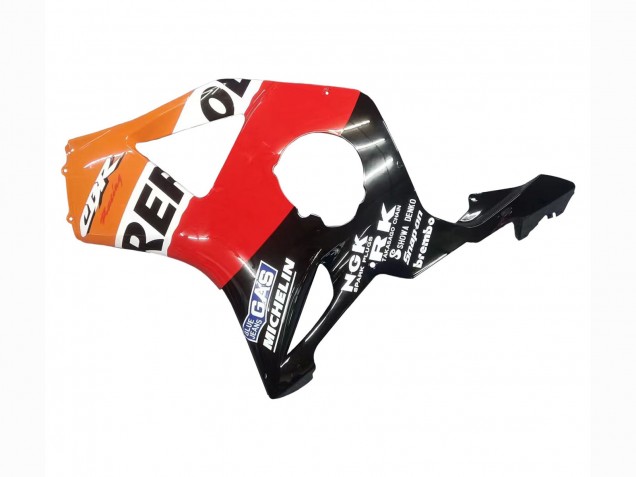 2002-2003 Honda CBR900RR 954 Motorcycle Fairing Kits - Orange White Red Glossy Black Repsol Canada for Sale