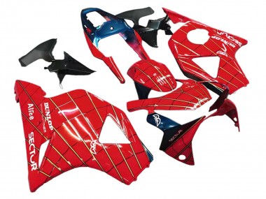 2002-2003 Honda CBR900RR 954 Motorcycle Fairings - Red Dark Blue Dunlop Canada for Sale
