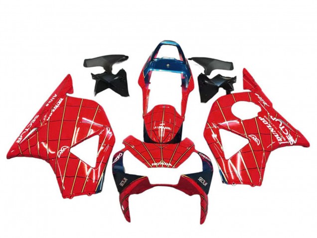 2002-2003 Honda CBR900RR 954 Motorcycle Fairings - Red Dark Blue Dunlop Canada for Sale