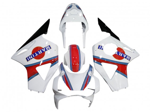 2002-2003 Honda CBR900RR 954 Motorcycle Fairings - White Red Blue Glossy Black Martini Canada for Sale