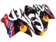 2007-2014 Ducati 848/1098/1198 Motorcycle Fairings - Glossy Black Yellow Blue Red Bull Canada for Sale
