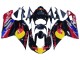 2007-2014 Ducati 848/1098/1198 Motorcycle Fairings - Glossy Black Yellow Blue Red Bull Canada for Sale