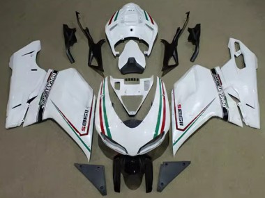 2007-2014 Ducati 1198 Motorcycle Fairings - White Red Green Black Corse Canada for Sale