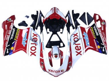 2007-2014 Ducati 848/1098/1198 Motorcycle Fairings - White Red Glossy Black Valsir Xerox Canada for Sale