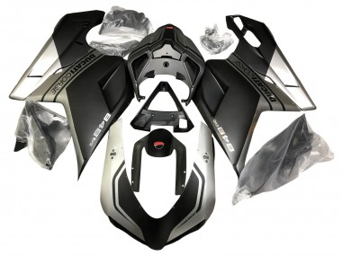 2007-2014 Ducati 848 Motorcycle Fairings - Silver Matte Black Canada for Sale