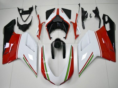 2007-2014 Ducati 848/1098/1198 Motorcycle Fairings - White Red Green Glossy Black Canada for Sale