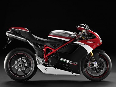 2007-2014 Ducati 848/1098/1198 Motorcycle Fairings - White Red Glossy Black Canada for Sale