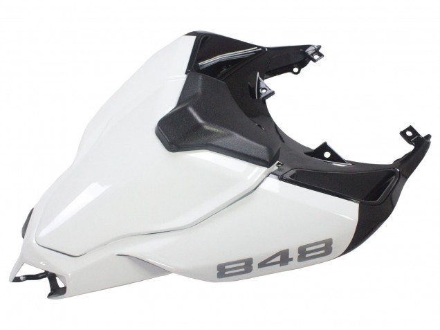 2007-2014 Ducati 848/1098/1198 Motorcycle Fairings - White Glossy Black Corse Canada for Sale
