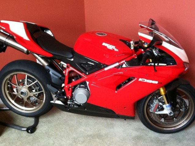 2007-2014 Ducati 1098 Motorcycle Fairings - White Red Glossy Black Canada for Sale