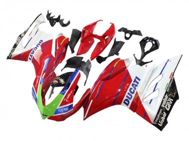 2011-2014 Ducati Panigale 899/1199 Motorcycle Fairings - White Red Green Blue Glossy Black Flex-Box Canada for Sale